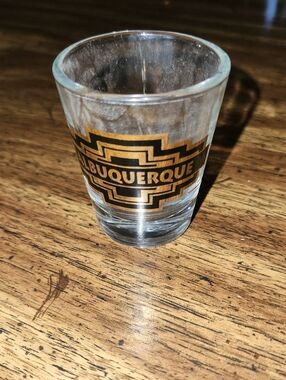 Albuquerque Gold & Black Souvenir Shot Glass